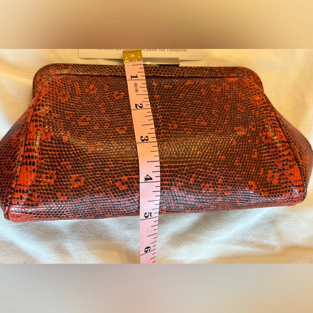 Tiffany & Co clutch genuine lizard